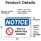 Signmission This Is A Smoke Free Building OSHA Notice Sign, Vinyl Decal, 5in W x 3.5in L, 2PK OS-2PACK-NS-D-35-L-16687 - alternate 6